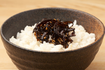昆布の佃煮のご飯