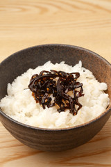 昆布の佃煮のご飯