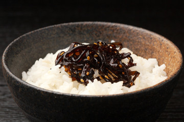 昆布の佃煮のご飯