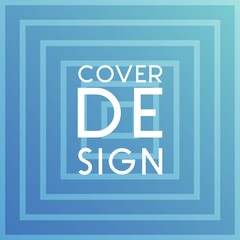 Cover Design with geometric shape and gradient color