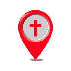 pointer cross religion icon