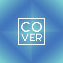 Cover Design with geometric shape and gradient color
