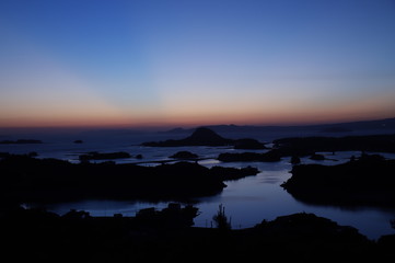 Fototapeta premium 天草五橋の夕景 