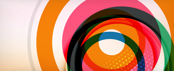 Obraz premium Trendy simple circle abstract background, dynamic motion concept. Vector Illustration For Wallpaper, Banner, Background, Card, Book Illustration, landing page