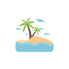 Fototapeta na wymiar Beach graphic design template vector isolated