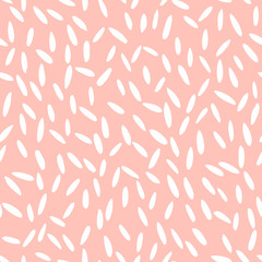 Hand drawn rice vector seamless pattern