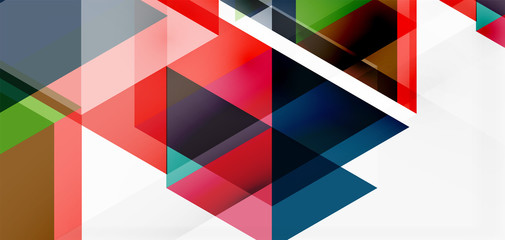 Geometric abstract background, mosaic triangle and hexagon shapes. Trendy abstract layout template for business or technology presentation, internet poster or web brochure cover, wallpaper