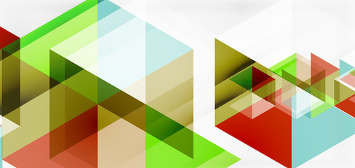 Geometric abstract background, mosaic triangle and hexagon shapes. Trendy abstract layout template for business or technology presentation, internet poster or web brochure cover, wallpaper