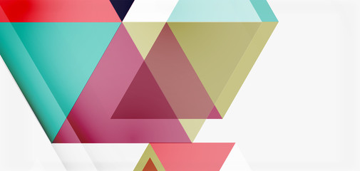 Geometric abstract background, mosaic triangle and hexagon shapes. Trendy abstract layout template for business or technology presentation, internet poster or web brochure cover, wallpaper
