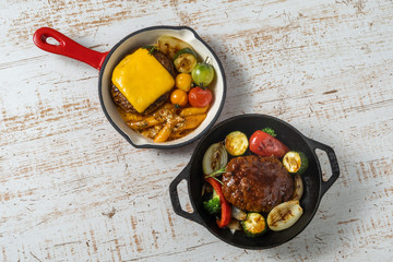 家庭で作るハンバーグ Hamburger steak to cook at home