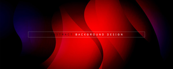 Fototapeta premium Trendy simple fluid color gradient abstract background with dynamic wave line effect. Vector Illustration For Wallpaper, Banner, Background, Card, Book Illustration, landing page