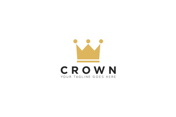 crown logo and royal icon vector illustration design template