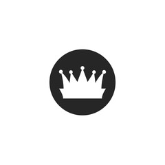 silhouette crown logo and royal icon vector illustration design template