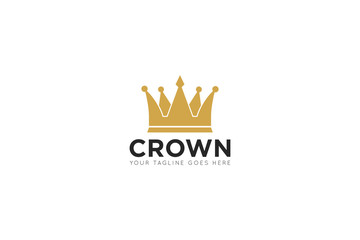 crown logo and royal icon vector illustration design template