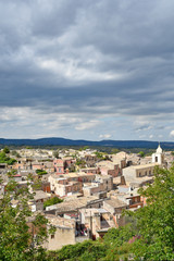 Fototapeta na wymiar Panoramic view of the Sicilian town of Palazzolo Acreide