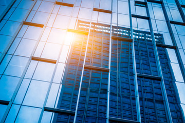 office building window close up.