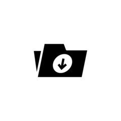 Archive, File, directory, document, folder, storage icon in black flat design on white background