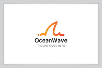 wave logo and icon vector illustration