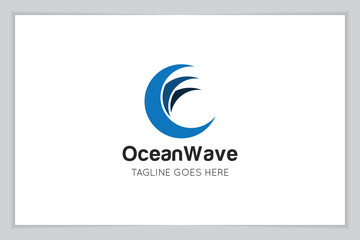 wave logo and icon vector illustration