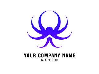 Abstract Logo Vector Gradient Spider