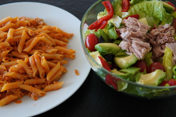 Ensalada o pasta