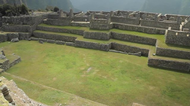 Pan. WS. Sacred plaza, Machu Picchu, Cusco, Peru