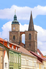 Fototapeta premium The St. Nikolai church of Jueterbog, federal state Brandenburg - Germany