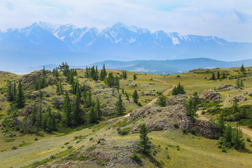 North Chuysky ridge and Kuray steppe, Altai Republic, Russia