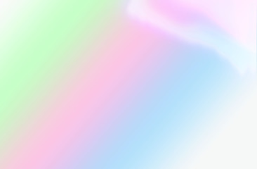 Abstract Colorful Rainbow Stripes On White Background