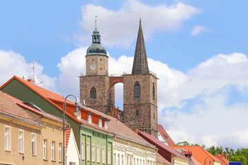 Obraz premium The St. Nikolai church of Jueterbog, federal state Brandenburg - Germany