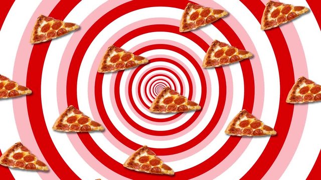pizza falls from the sky, abstraction, background, screensaver