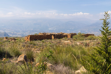 ruins of an old house in La Alpujarra (Spain)