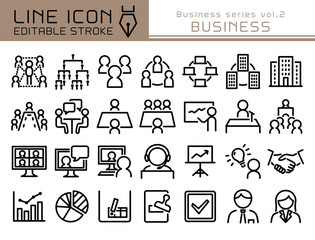 ラインアイコン　ビジネスシリーズvol.2　ビジネス
