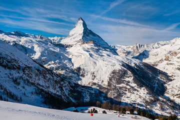 ski resort in winter