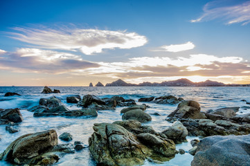 atardecer azul