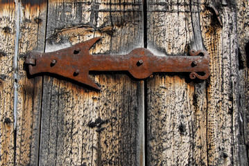 Wooden highland house gate ...