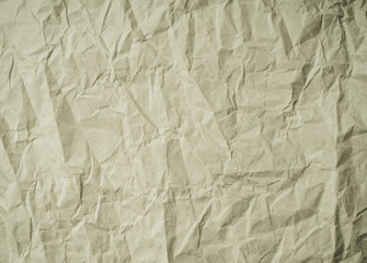 brown background from crumpled paper
