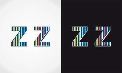 letter Z colorful template logo