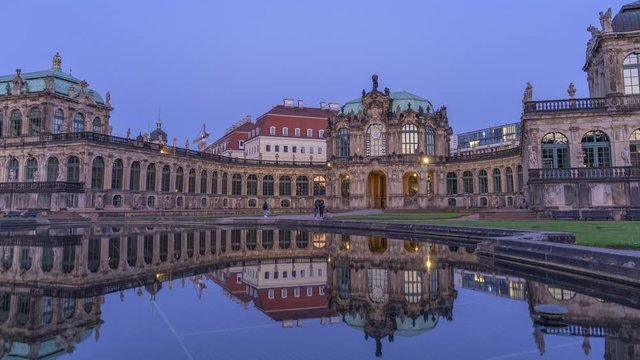Dresden Zwinger Day to Night Timelapse in 4K