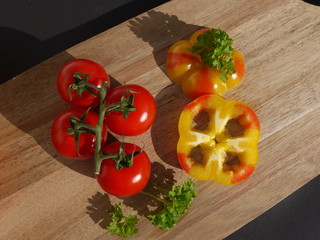 Geschnittene Tigerpaprika