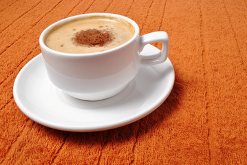 a cup of capuchino
