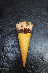 Ice Cream With Chocolate And Hazelnut