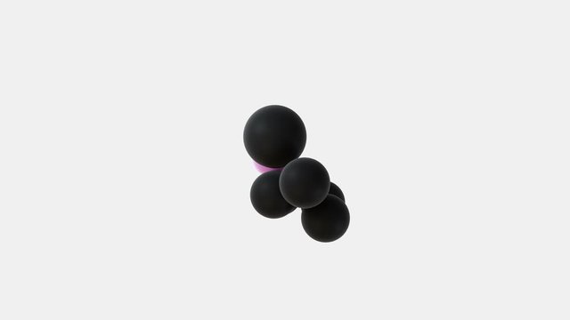 Dynamic animation of impulsive spheres. 3d visualization