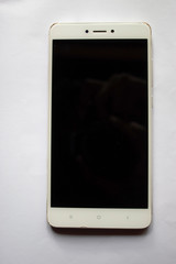 Mobile phone on white background