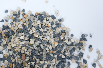 Gravel texture. Gravel background. Stones texture,Road gravel texture. Gravel background. Stones texture. Stones for plants. Grey, Cream, White, Yellow and Brown