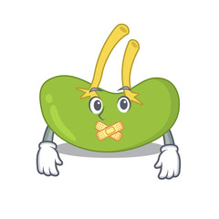Spleen cartoon character style having strange silent face