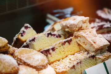 Homemade cakes at Farmers' market