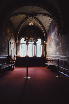 Schwangau, Germany Circa November 2019: Interior Of Neuschwanstein Castle In Bavaria Region Of Germany