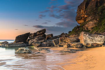 Rocky Sunrise Seascape at the Beach