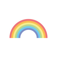 pride concept, lgtb rainbow icon, flat style